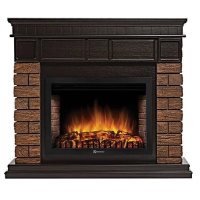 Каминокомплект Firelight Bricks Wood 30 с очагом Electrolux EFP/P-3320RLS камень темный/шпон венге в ДНР