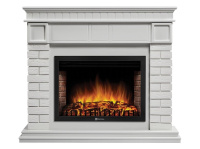 Каминокомплект Firelight Bricks 30 с очагом Electrolux EFP/P-3020LS камень белый/белая эмаль в ДНР