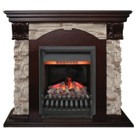 Каминокомплект RealFlame Dublin ROCK STD/EUG AO с очагом 3D Oregan в ДНР
