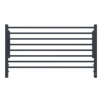 Электрический полотенцесушитель Terminus Горизонт П8 1000х600 КС sensor quick touch (черный муар)