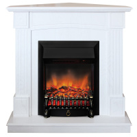 Электрокамин RealFlame Andrea Corner WT фактурный белый с очагом Fobos Lux Black RC Электрокамин RealFlame Andrea Corner WT фактурный белый с очагом Fobos Lux Black RC