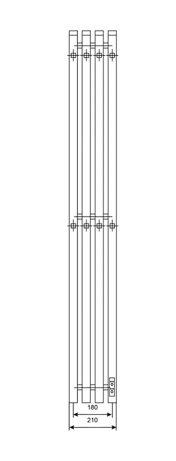 Электрический полотенцесушитель Primoclima Sol Q E White 120*18 4 в ДНР