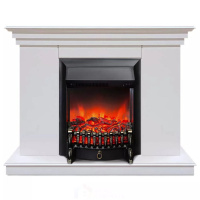 Каминокомплект Хорошие Камины Марс с очагом RealFlame Fobos Lux Black белый в ДНР