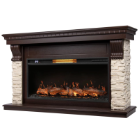 Каминокомплект Royal Thermo Aurora RTFP/P-AR40LS + портал Firelight Michigan 40 камень мол шпон т.дуб в ДНР