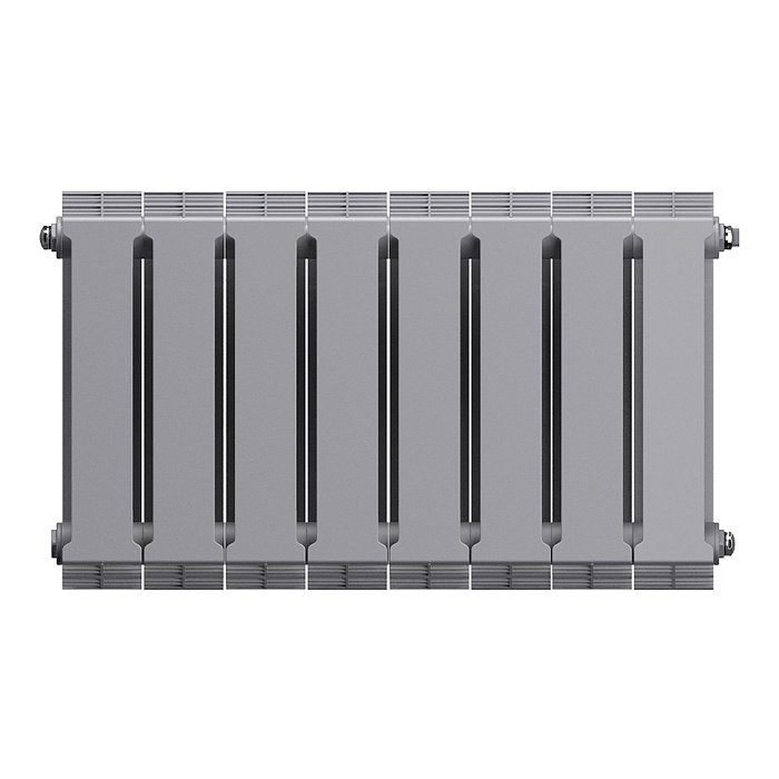 Биметаллический радиатор отопления Royal Thermo PianoForte 300 серебристый 8 секций в ДНР