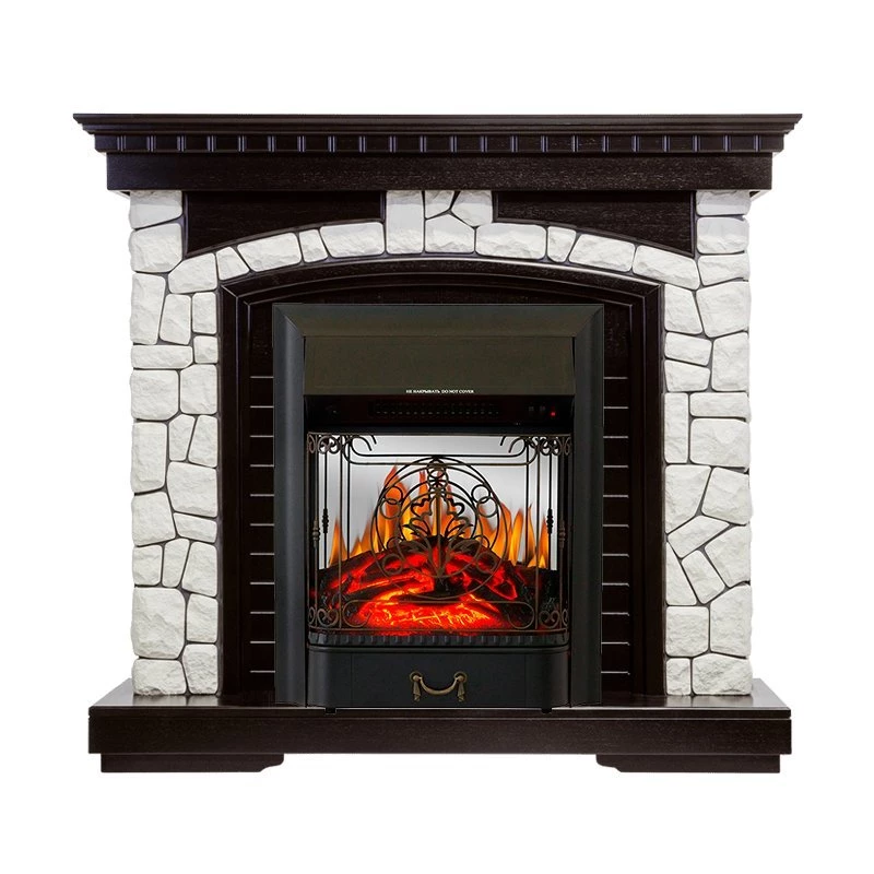 Каминокомплект Royal Flame Glasgow с очагом Majestic FX M Black в ДНР