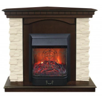 Каминокомплект RealFlame Elford Corner STD/EUG/25'5/HL AO с очагом Majestic s Lux Black/Brass в ДНР