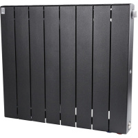 Биметаллический радиатор отопления Rifar Supremo Ventil SVR 500 8 секций нижнее правое подключение антрацит в ДНР