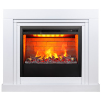 Электрокамин RealFlame Stanley 26 WT белый с очагом 3D Helios 26 Электрокамин RealFlame Stanley 26 WT белый с очагом 3D Helios 26