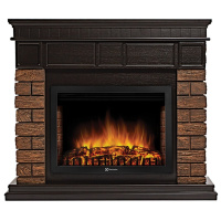 Каминокомплект Firelight Bricks 25 с очагом Electrolux EFP/P-2520LS камень коричневый/шпон темный дуб в ДНР