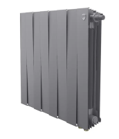 Биметаллический радиатор отопления Royal Thermo PianoForte 500 VDR80 8 секций Silver Satin