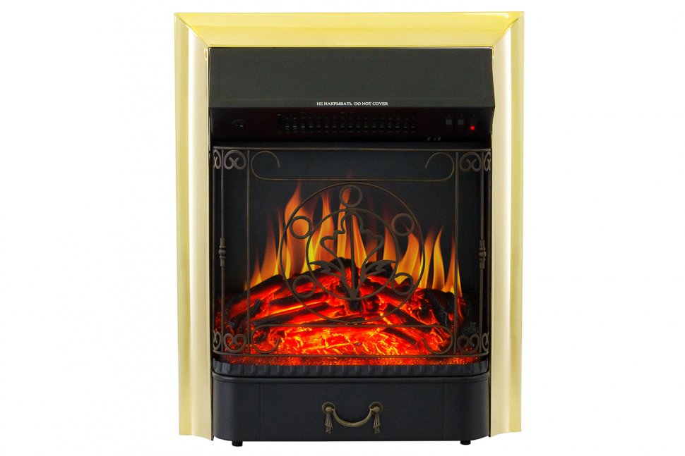 Каминокомплект Royal Flame Pierre Luxe угловой с очагом Majestic FX Brass в ДНР