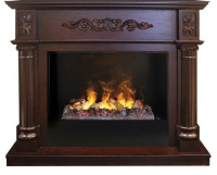 Каминокомплект RealFlame Silvia 26 AO 3D Cassette 630 + Black вставка в ДНР