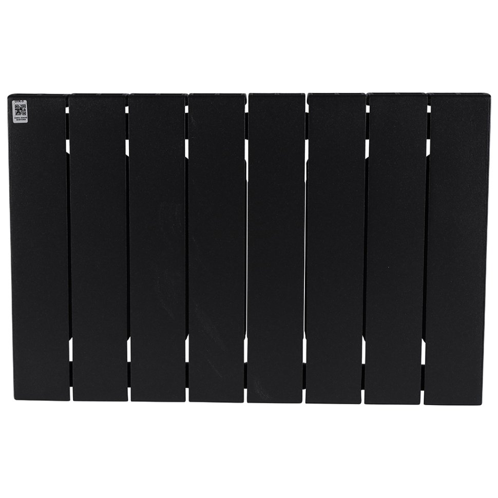 Биметаллический радиатор отопления Rifar Supremo 350 боковое подключение 8 секций антрацит в ДНР