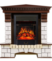 Каминокомплект Royal Flame Pierre Luxe угловой с очагом Majestic FX Black в ДНР
