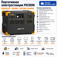 Портативная электростанция Pecron E3600LFP в ДНР