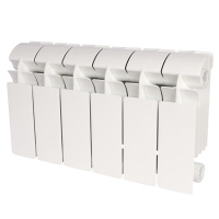 Радиатор алюминиевый Global VOX-R 200 6 секций боковое подключение белый RAL 9010 в ДНР