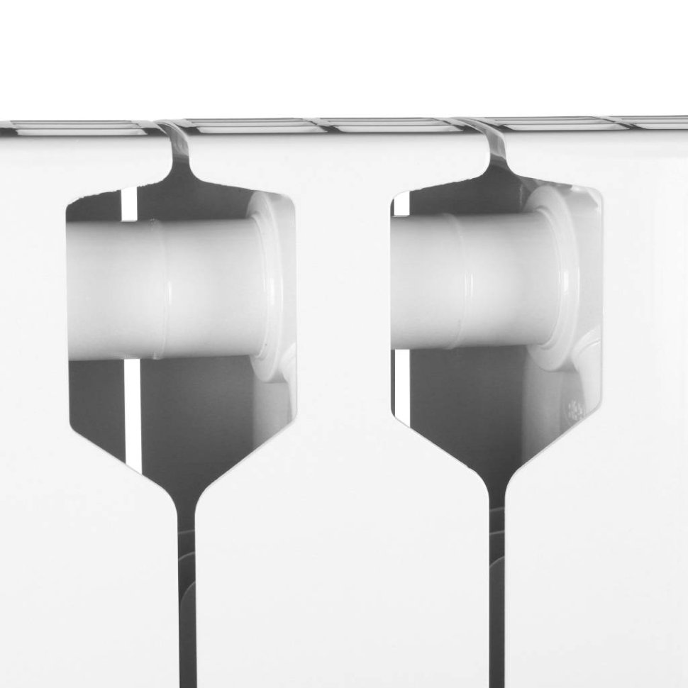 Биметаллический радиатор отопления Rifar Supremo 800 боковое подключение 6 секций белый RAL 9016 в ДНР