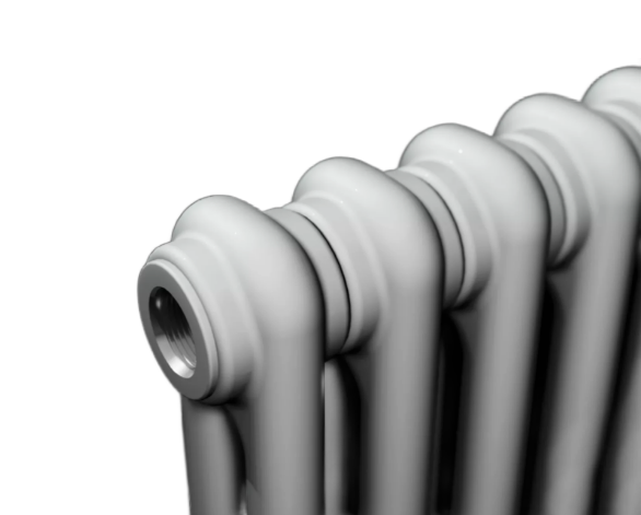 Стальной трубчатый радиатор Rifar Tubog Medical 2200/9 нижнее подключение D1 белый RAL 9016 в ДНР