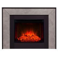 Электрокамин RealFlame Jersey 25,5 GR графит с очагом Evrika 25,5 LED Электрокамин RealFlame Jersey 25,5 GR графит с очагом Evrika 25,5 LED