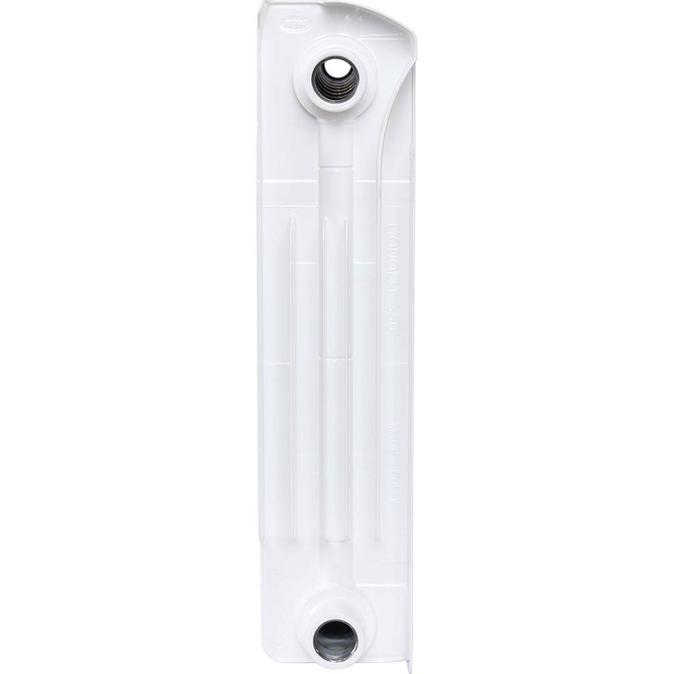 Биметаллический радиатор отопления Rifar Monolit 350 боковое подключение 8 секций белый RAL 9016 в ДНР