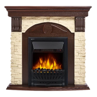 Каминокомплект Firelight Torre Classic с очагом Electrolux EFP/P-1020LS сланец слоновая кость/шпон темный дуб в ДНР