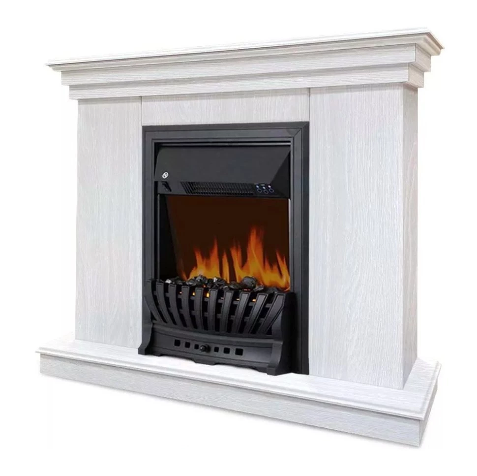 Каминокомплект Хорошие Камины Марс с очагом Royal Flame Aspen Black белое дерево в ДНР