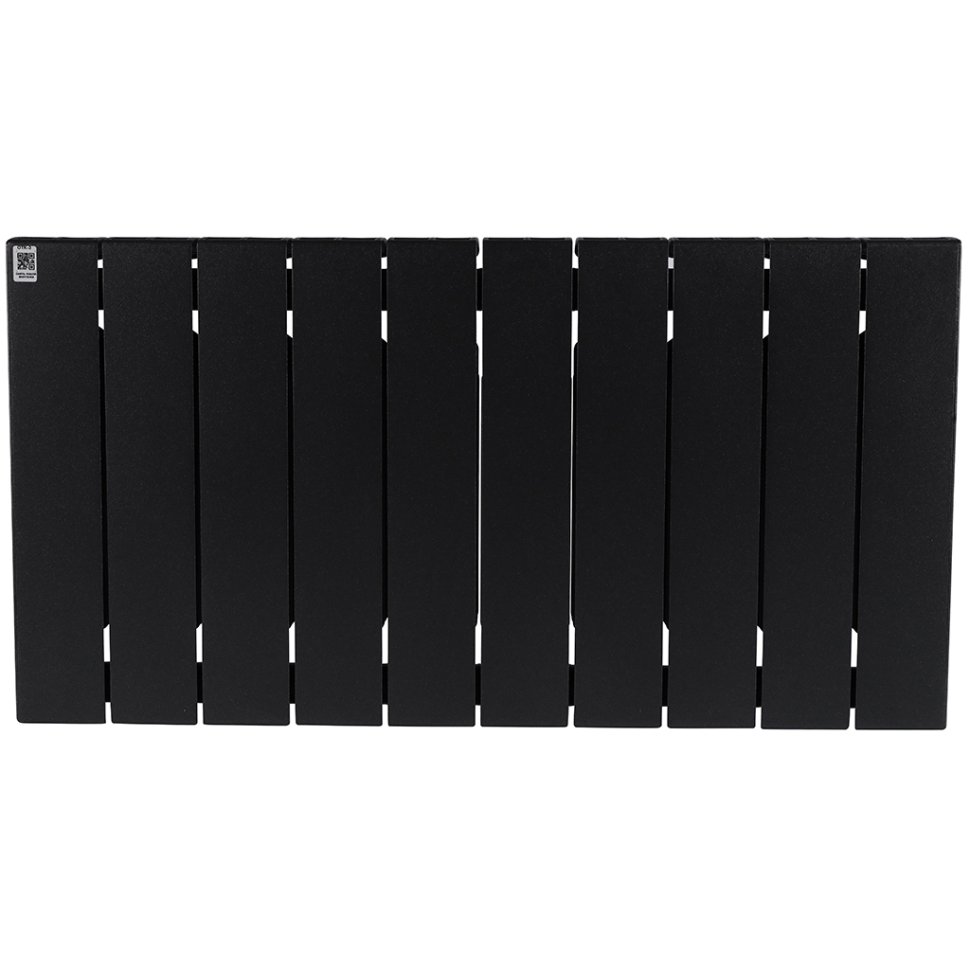 Биметаллический радиатор отопления Rifar Supremo 350 боковое подключение 10 секций антрацит в ДНР