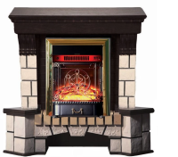 Каминокомплект Interflame Экстер венге угловой с очагом Majestic FX M Brass в ДНР