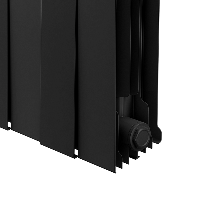 Биметаллический радиатор отопления Royal Thermo PianoForte 500 черный 4 секции в ДНР