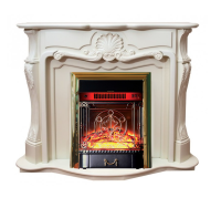 Каминокомплект Interflame Грация с очагом Majestic FX M Brass белый в ДНР