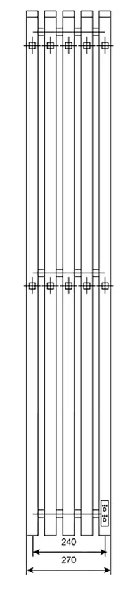 Электрический полотенцесушитель Primoclima Sol Q E White 120*24 5 в ДНР