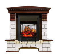 Каминокомплект Royal Flame Pierre Luxe угловой с очагом Majestic FX M Black в ДНР