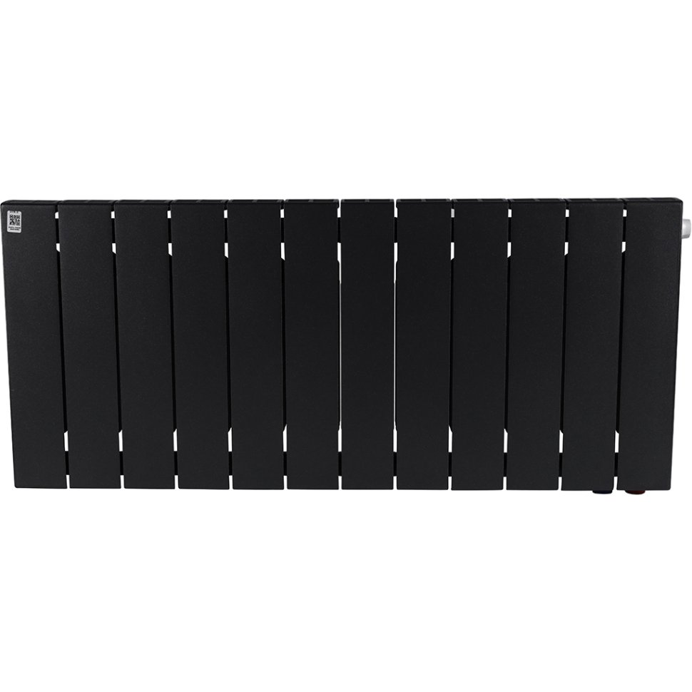 Биметаллический радиатор отопления Rifar Supremo Ventil SVR 350 12 секций нижнее правое подключение антрацит в ДНР