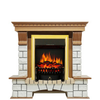 Каминокомплект Royal Flame Pierre Luxe с очагом Fobos FX Brass в ДНР