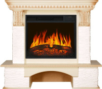 Каминокомплект Royal Flame Pierre Luxe сланец мелкий белый c очагом Vision 23 LED FX в ДНР