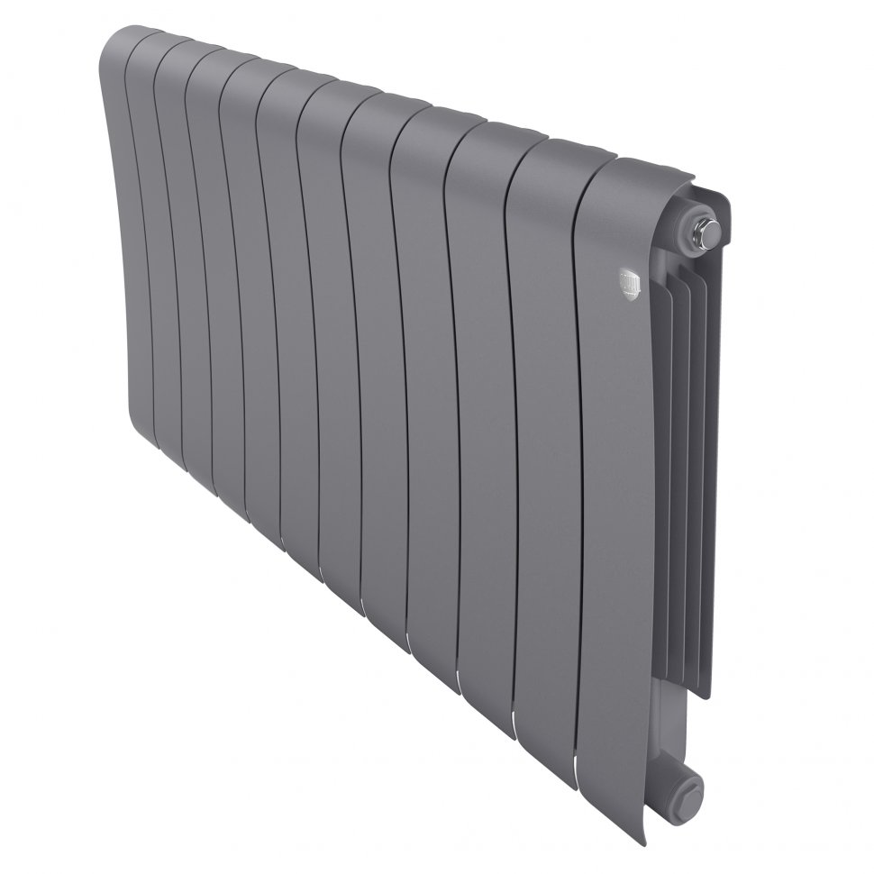 Биметаллический радиатор отопления Royal Thermo Infinity 500 12 секций Silver Satin в ДНР