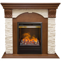 Каминокомплект RealFlame Dublin LUX STD/EUG AO с очагом 3D Olympic в ДНР