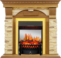 Каминокомплект Royal Flame Dublin с очагом Fobos FX M Brass в ДНР