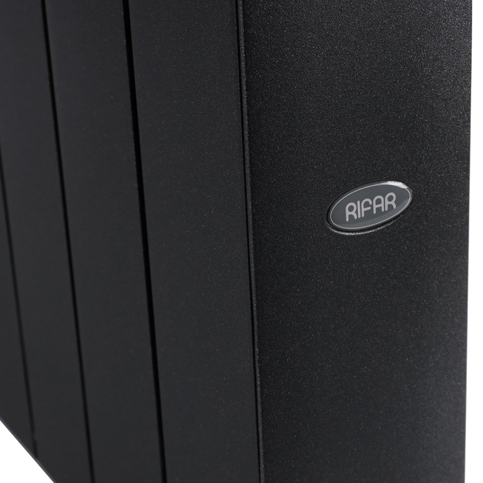 Биметаллический радиатор отопления Rifar Supremo Ventil SVR 350 12 секций нижнее правое подключение антрацит в ДНР