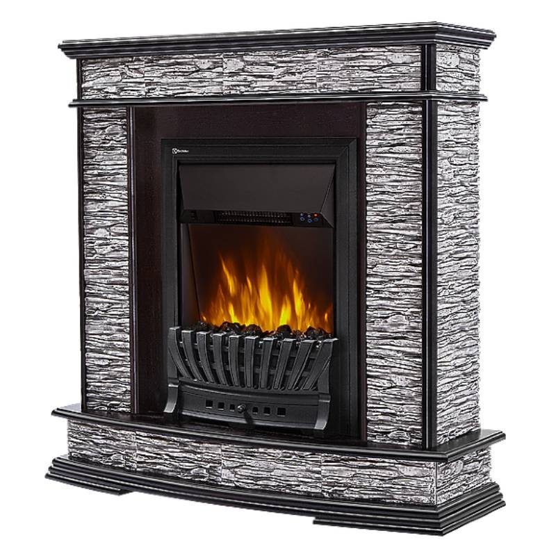 Каминокомплект Firelight Scala Classic с очагом Electrolux EFP/P-1020LS сланец скалистый серый/шпон венге в ДНР