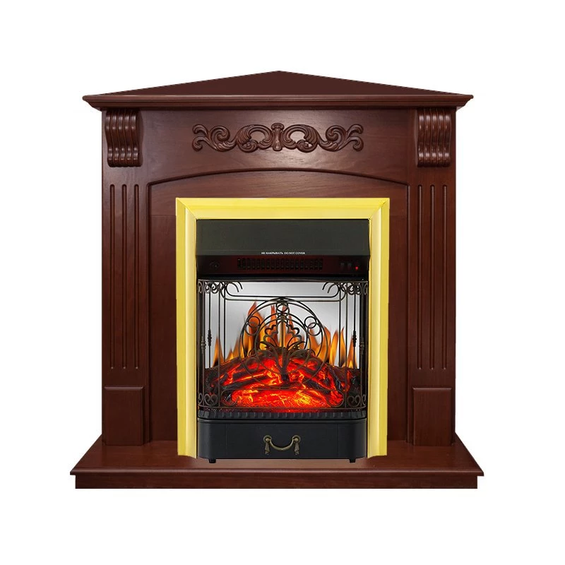 Каминокомплект Royal Flame Sorrento угловой c очагом Majestic FX M Brass в ДНР