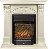 Каминокомплект Royal Flame Dublin RUSTIC (Разборный) с очагом Majestic FX M Black RC слоновая кость в ДНР