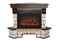 Каминокомплект RealFlame Stone Corner new 26 с очагом MoonBlaze LUX Black/Brass в ДНР