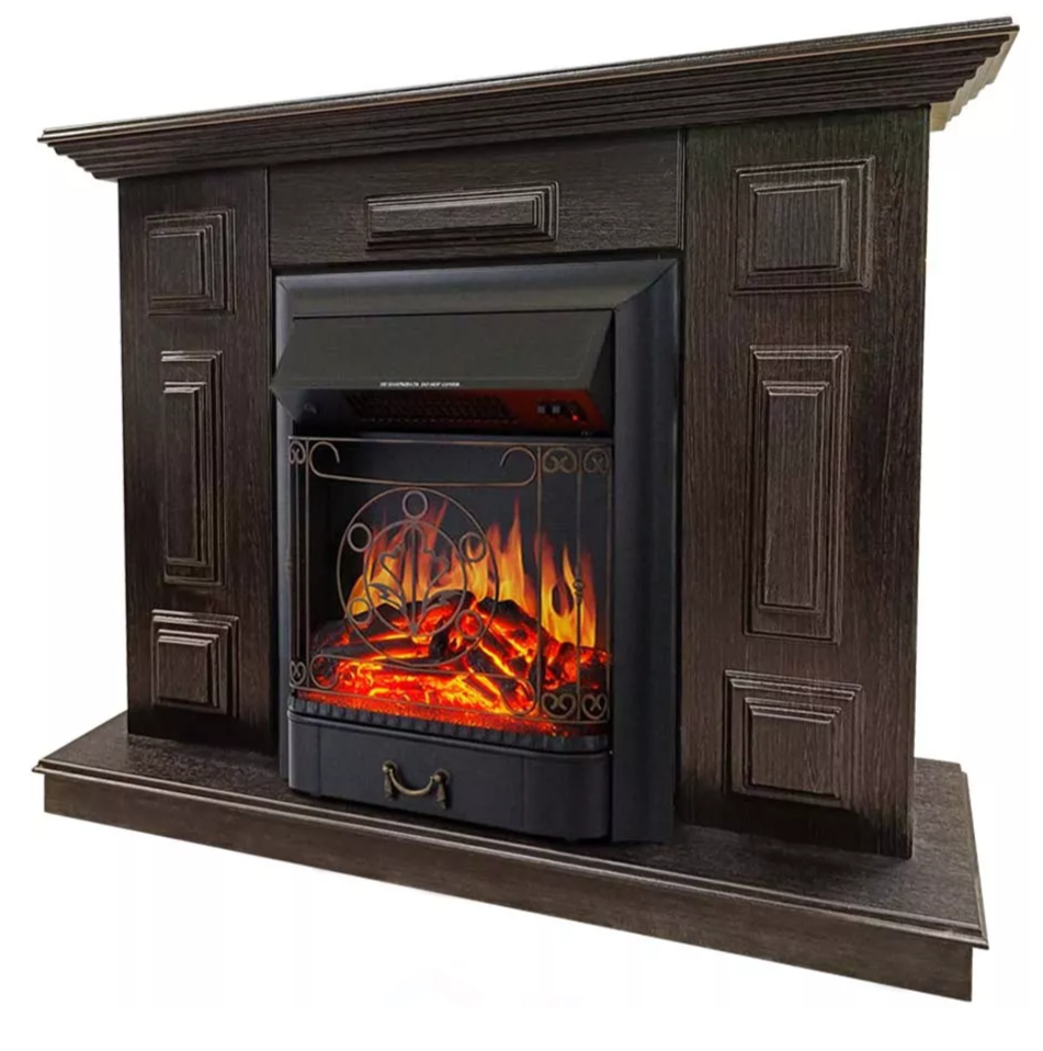 Каминокомплект Хорошие Камины Юпитер с очагом Royal Flame Majestic FX Black венге в ДНР