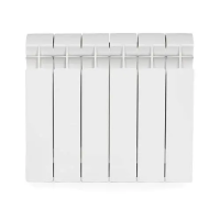 Радиатор биметаллический Global STYLE PLUS 350 x6 белый боковое подключение