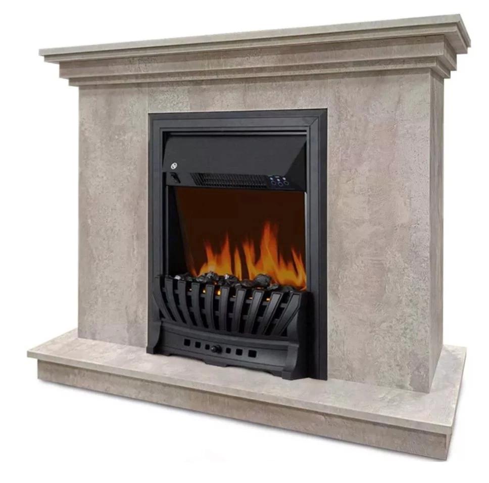 Каминокомплект Хорошие Камины Марс с очагом Royal Flame Aspen Black цемент в ДНР