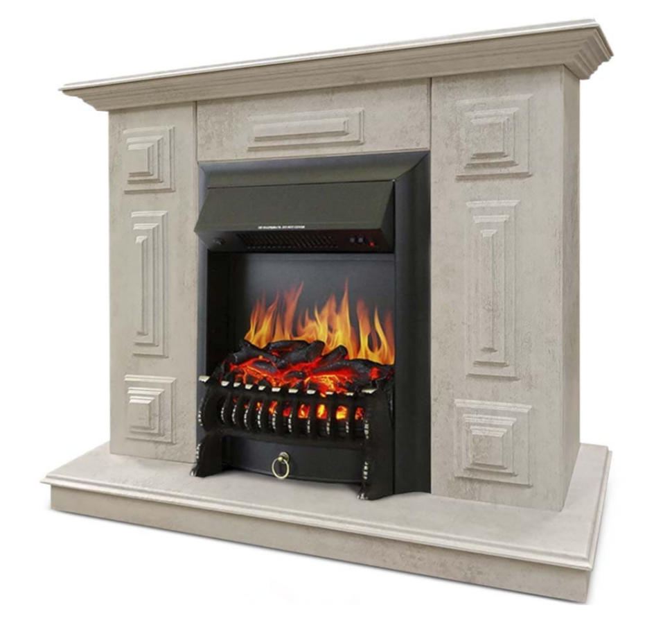 Каминокомплект Хорошие Камины Юпитер с очагом Royal Flame Fobos FX Black цемент в ДНР