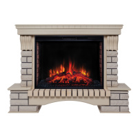 Электрокамин RealFlame Country 33/33W WT с очагом Epsilon 33 Электрокамин RealFlame Country 33/33W WT с очагом Epsilon 33