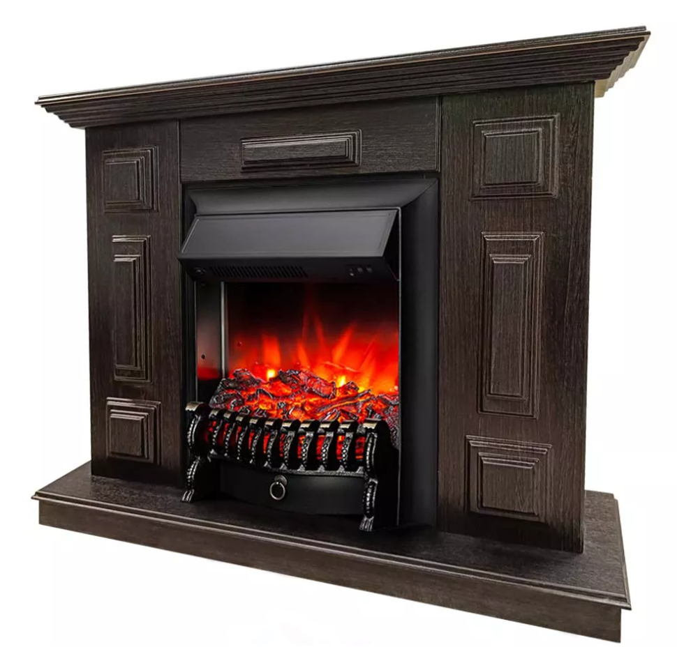 Каминокомплект Хорошие Камины Юпитер с очагом RealFlame Fobos Lux Black венге в ДНР